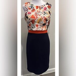 NWT Eva Franco Anthropologie Aria Birds And Bees Floral Bug Dress 8 M